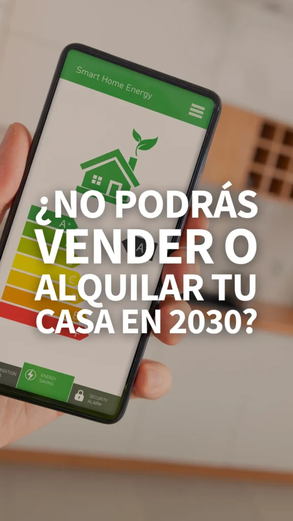 Certificado energético vivienda 2030 y documentación para vender o alquilar piso